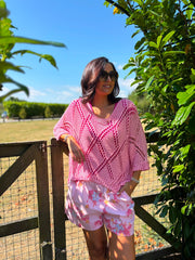 Pink Diamond Knit Raquel