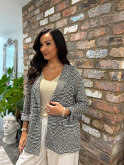 Black Premium Shimmer Crochet Jacket Vivienne
