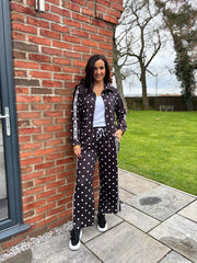 Black Polka Dot Tracksuit Darla