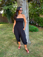 Black Cargo Pocket Jumpsuit Verity