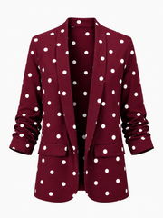 Wine Polka Dot Take You Anywhere Jacket