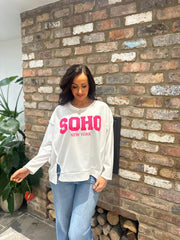 White Soho Sweatshirt Aubrey