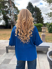 Royal Blue Reverse Seam Knit Georgina