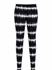 Black Tie Dye Print Leggings