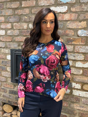 Multicolour Floral Print Top Amelia