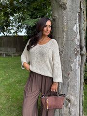 Stone Popcorn Knit Martha
