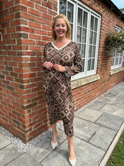 Chocolate Diamond Shimmer Dress Freya