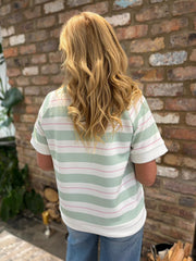 Mint Striped Top Addison