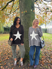 Chocolate Star Knit Evelyn