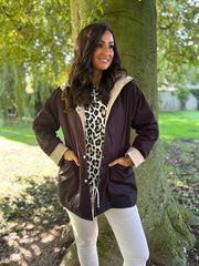 Black Hooded Jacket Hannah