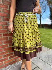 Olive Polka Dot Skirt Bailey