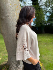 Stone Floral Lace Knit Joanne