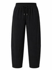 Black Barrel Leg Jogger