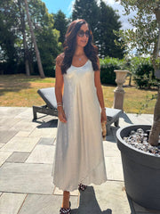 Silver Strappy Dress Penny