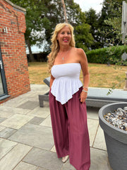 Wine Tina Trousers