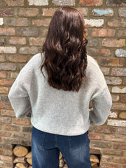 Grey Scarf Accent Jumper Amanda