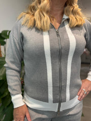 Grey Striped Tracksuit Macie
