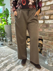 Mocha Wide Leg Jogger Alice