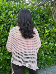 Rose Asymmetric Loose Knit Melody