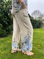 Stone Floral Butterfly Co-Ord Set Reeva