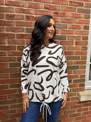 Chocolate Swirl Sweatshirt Rebecca