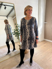 Navy Leopard Print Tunic Layla