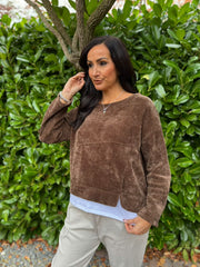Chocolate Chenille Sweatshirt Skye