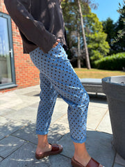 Denim Polka Dot Trousers Marcia