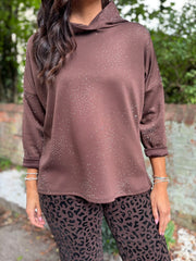 Chocolate Diamante Hoodie Kylie