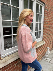 Rose Luxury Collared Floral Knit Eve