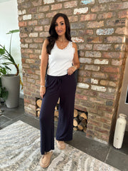 Navy Leisure Trousers Juliet