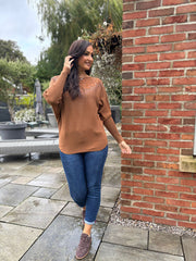 Latte Diamante Crochet Knit Layla