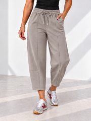 Mocha Barrel Leg Jogger