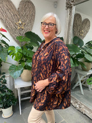 Printed Button Blouse Danielle