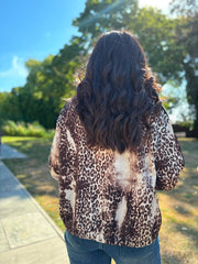 Chocolate Leopard Stripe Jacket Jordan