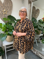 Printed Button Blouse Danielle