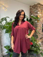 Wine Sparkle Tunic Gloria