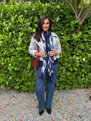 Grey Double-Breasted Short Coat