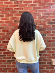 Mint Premium Crochet Pocket Sweatshirt Blake