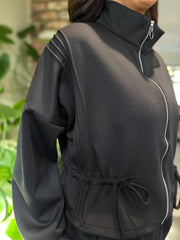 Black Drawstring Co-Ord Skylar