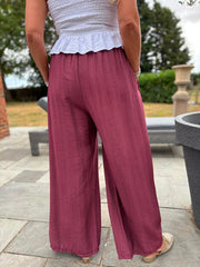 Wine Tina Trousers