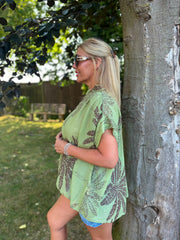 Green Palm Leaf Top Millie