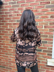 Chocolate Animal Ombre Top Trisha