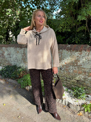 Stone Chenille Silver Fleck Hoodie Lisa