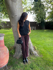 Black Knitted Waistcoat Priya