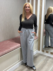 Grey Wide Leg Jogger Alice