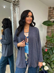 Denim Scenic Layered Cardi Zoe