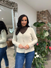 Stone Soft Knit Cardi Kesha