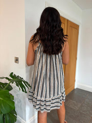 Black Spots & Stripes Dress Trinity