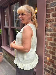 Lemon Button Detail Vest Top Veronica